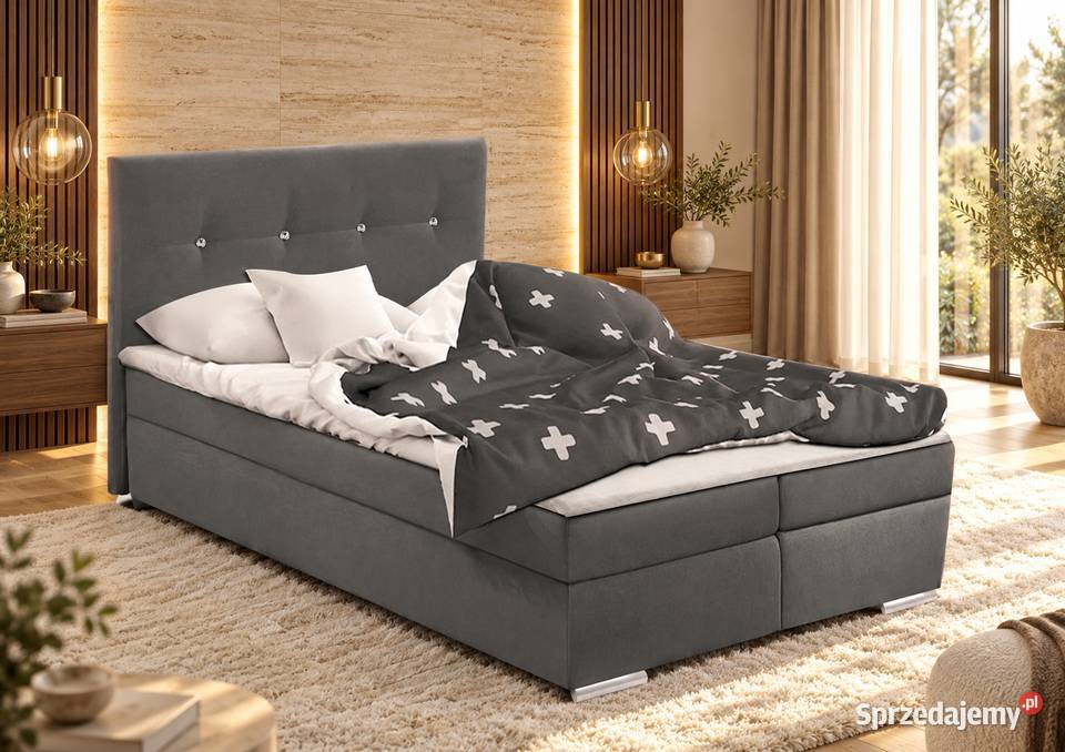 Łóżko MARIOT 160x200 materac bonellowy topper i Łóżka Konin