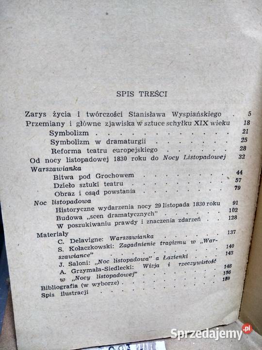 Warszawianka Noc listopadowa opracowanie Warszawa sprzedam