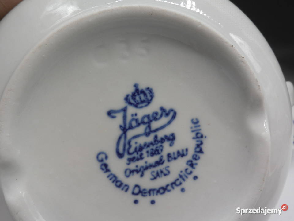 Porcelanowa bulionówka ze spodkiem Wzór Słomkowy