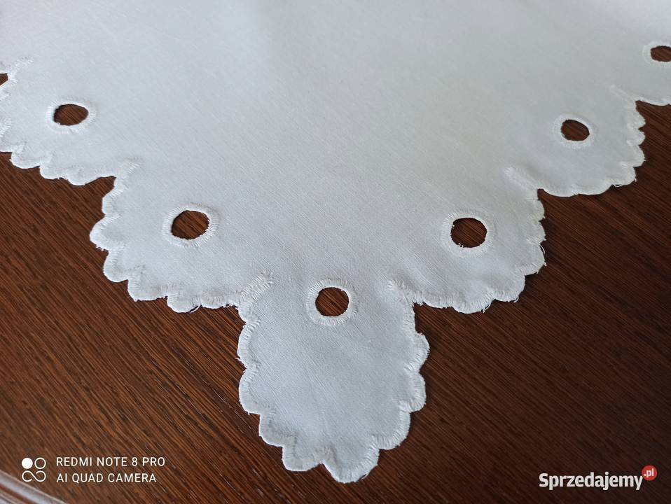 Serweta obrus 100 bawełna 155x85 PRL Obrusy podlaskie Białystok