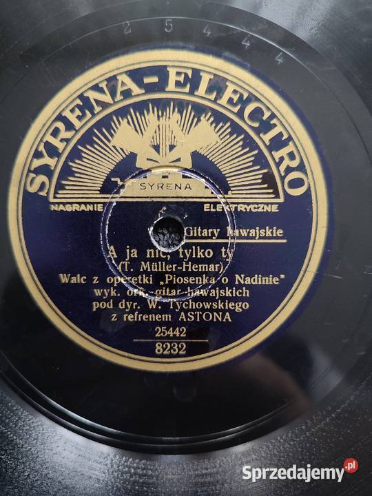 Płyta szelakowa wytwórni Syrena Electro Baby Warszawa
