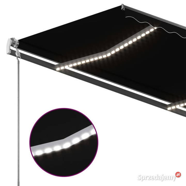 Ręcznie zwijana markiza z LED 450 x 300 mazowieckie Warszawa