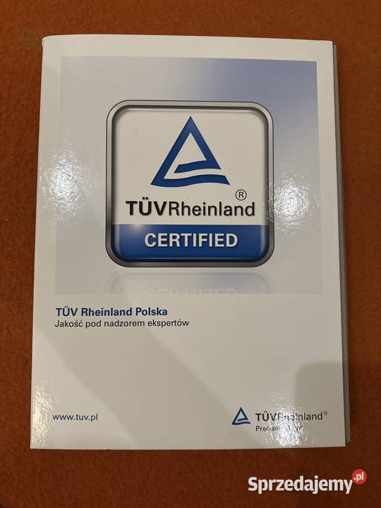 Teczka TUV Rheinland A4 twarda oprawa reklamowa Zabrze