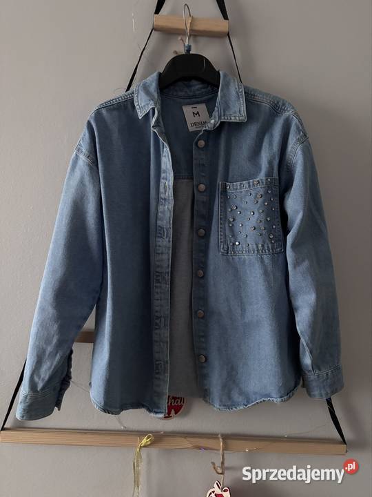 Sinsay r M dżinsowa koszula z ozdobną kieszenią wielkopolskie Sieroszewice