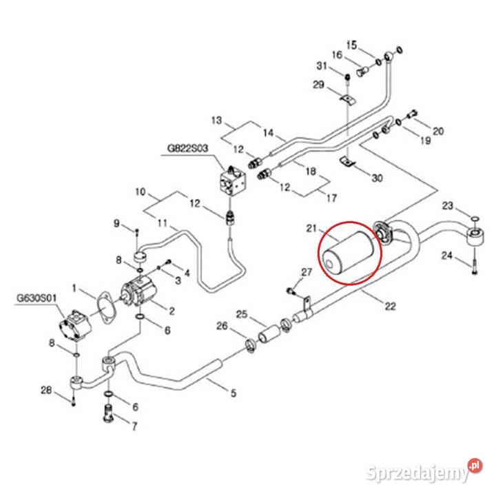 Zestaw komplet filtrów do ciągnika LS Tractor Części i osprzęt rolniczy Tajęcina