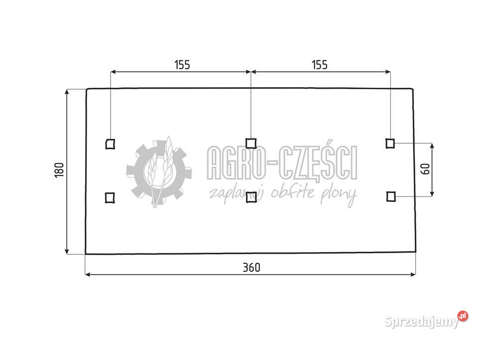 LEMKEN PŁOZA A36H 3411508 iQ PARTS Części zamienne