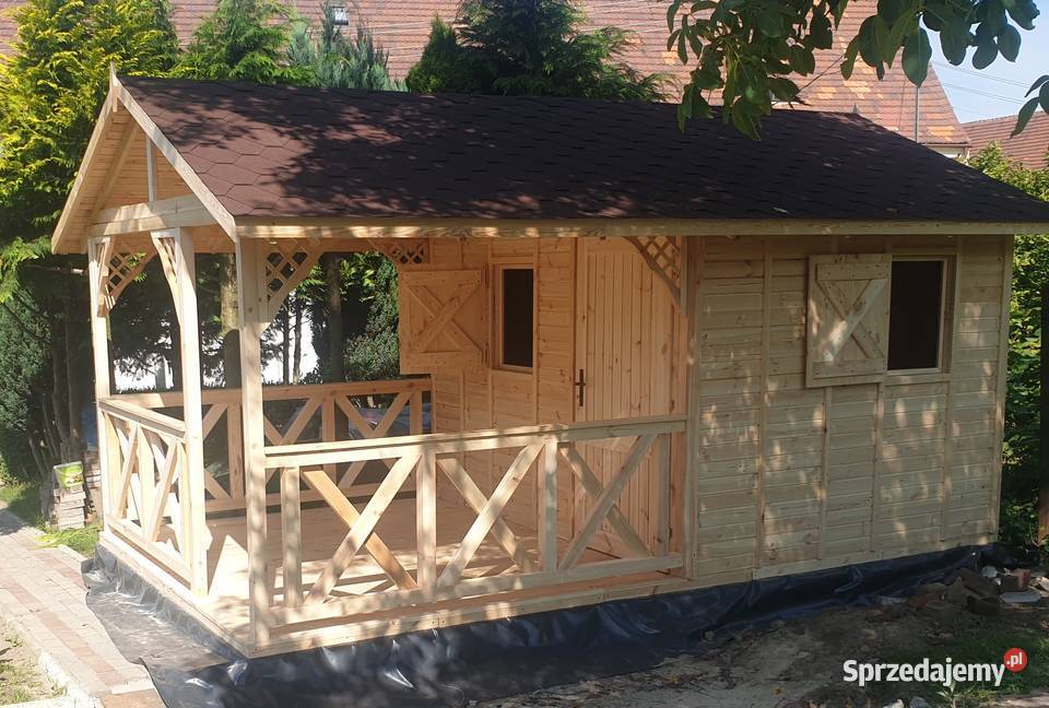 Domek letniskowy ogrodowy altana drewniana Zimnowoda