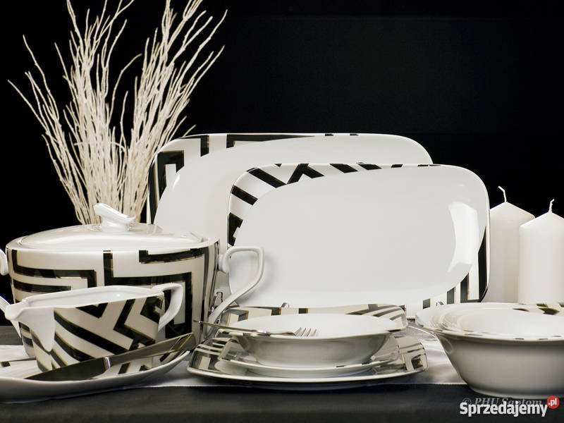 Serwis obiadowy Etna Wezuwiusz nowoczesna Wałbrzych