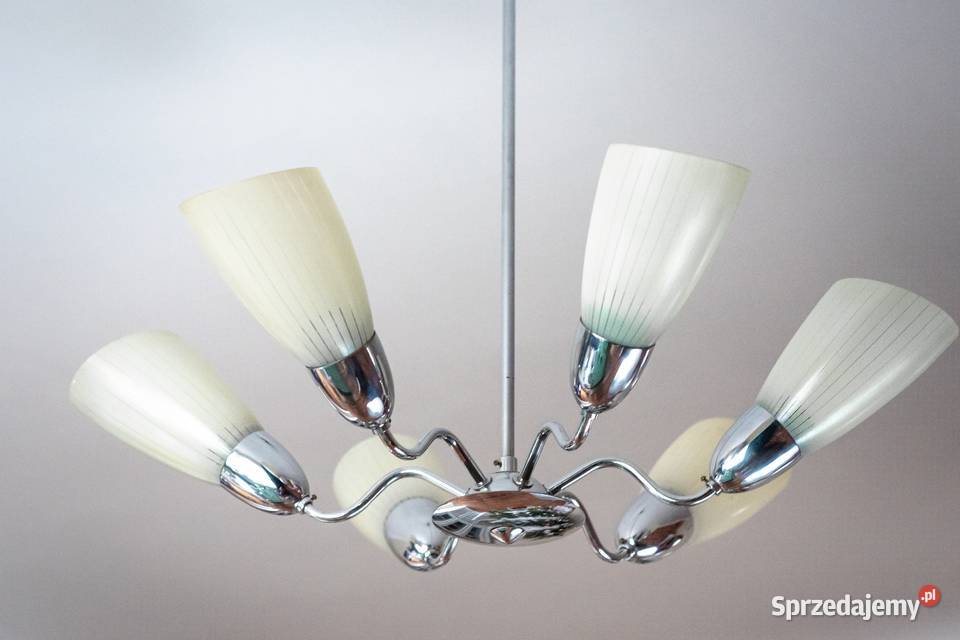 Żyrandol lata 60 Look PopArt MidCentury Vintage Dąbrowa Górnicza