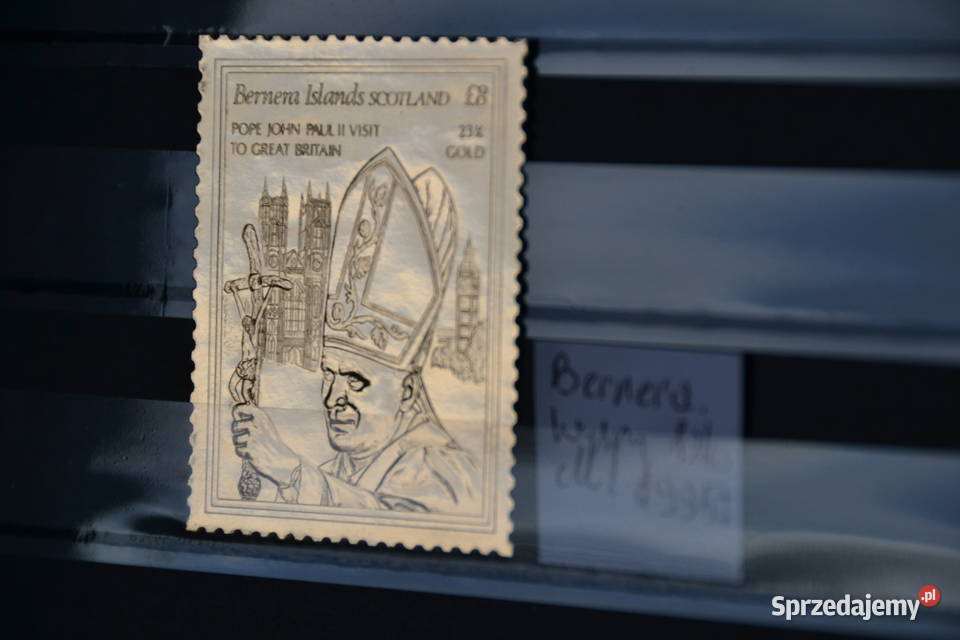 Znaczki Papież Jan Paweł II Bernera Wyspy Sobótka