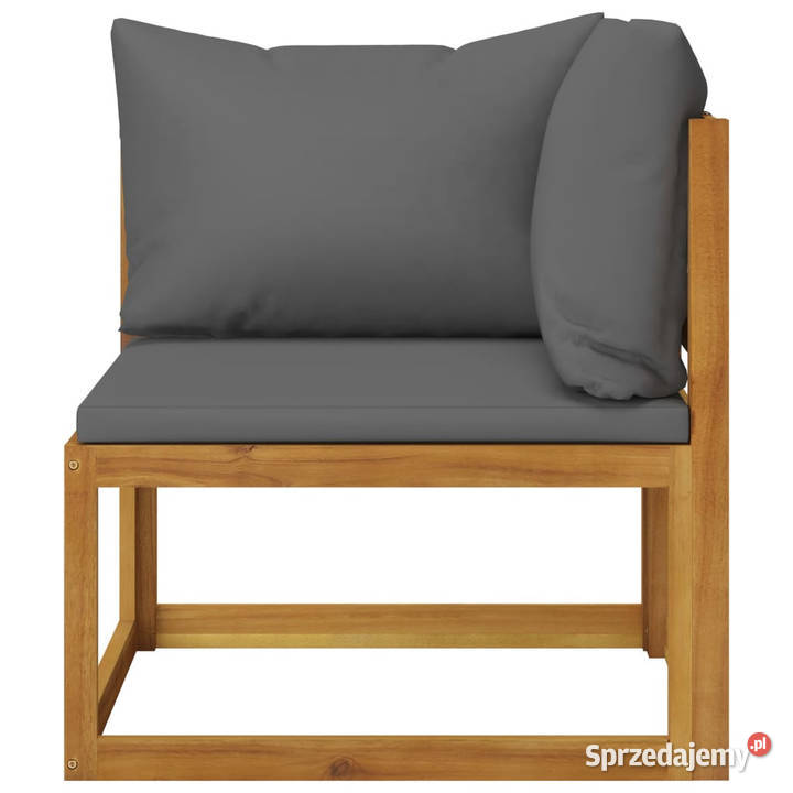4osobowa sofa ogrodowa z poduszkami lite drewno