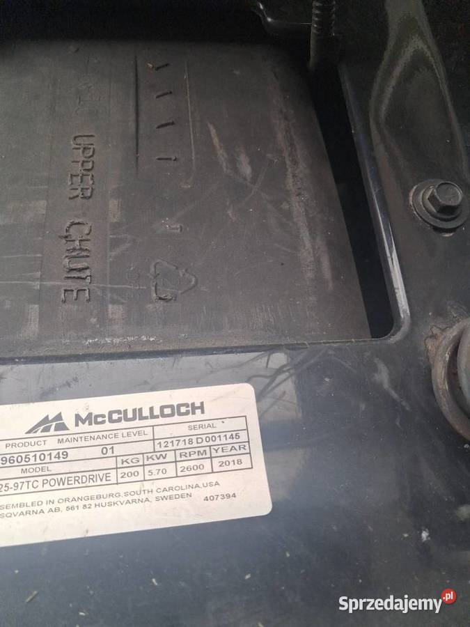 Sprzedam ciagniczek kosiarkę Mcculloch Husqvarna Płock sprzedam