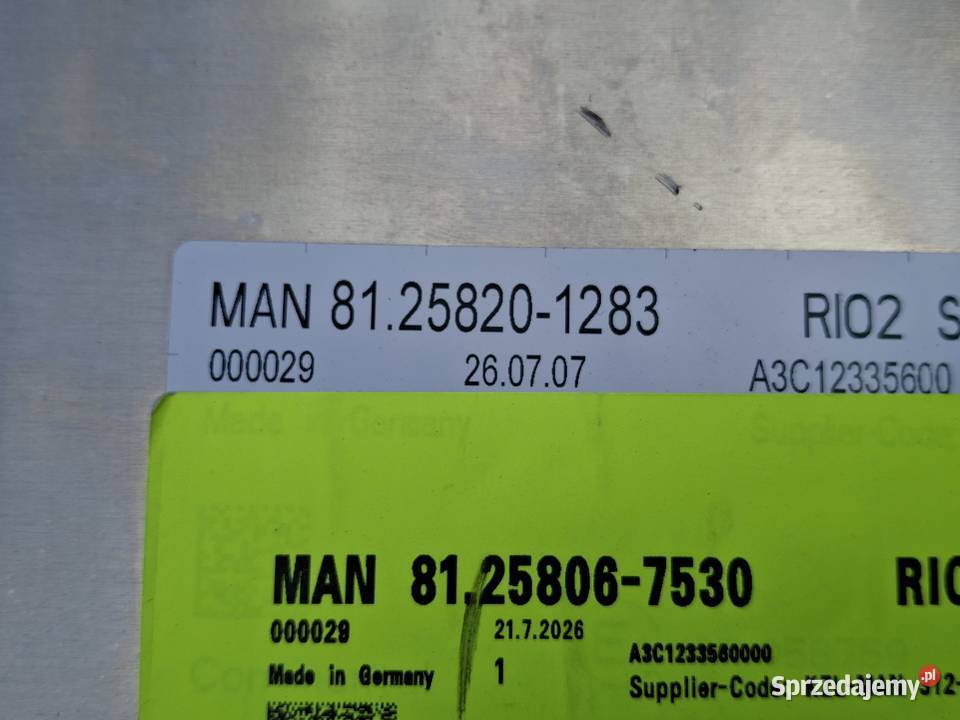 MAN TGX TG3 TGS KOMPUTER STEROWNIK RIOZ MODUŁ Bieleń