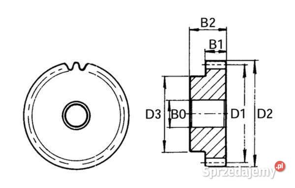 Modułowe koło zębate z piastą moduł 1 30 zębów Kamionna sprzedam