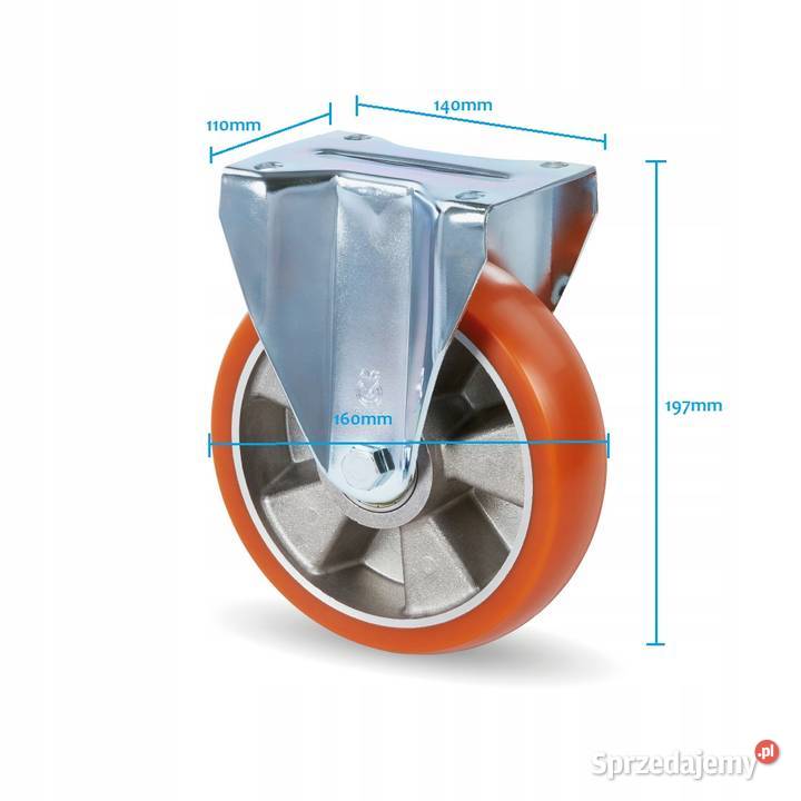 Koło Stałe PU do dużych obciążeń 160mm 350 Mocne Kozienice sprzedam
