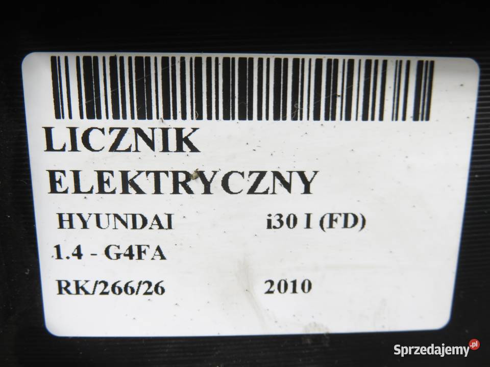 LICZNIK HYUNDAI i30 I FD 14 940332R000 Części samochodowe