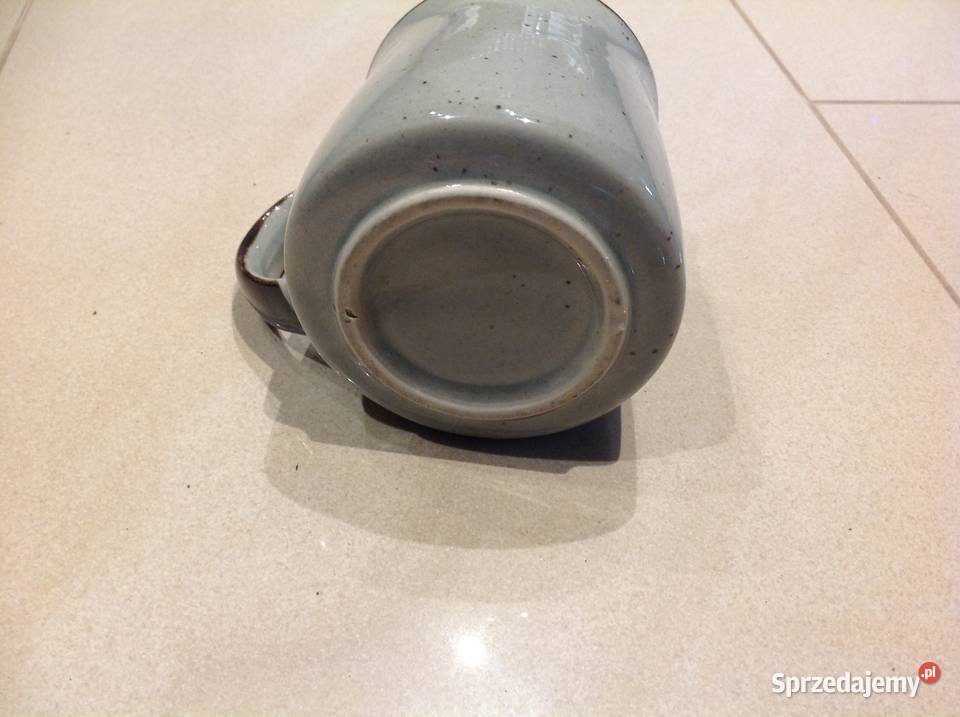 Kubek Ceramiczny z Dziubkiem szary Nowa Sól