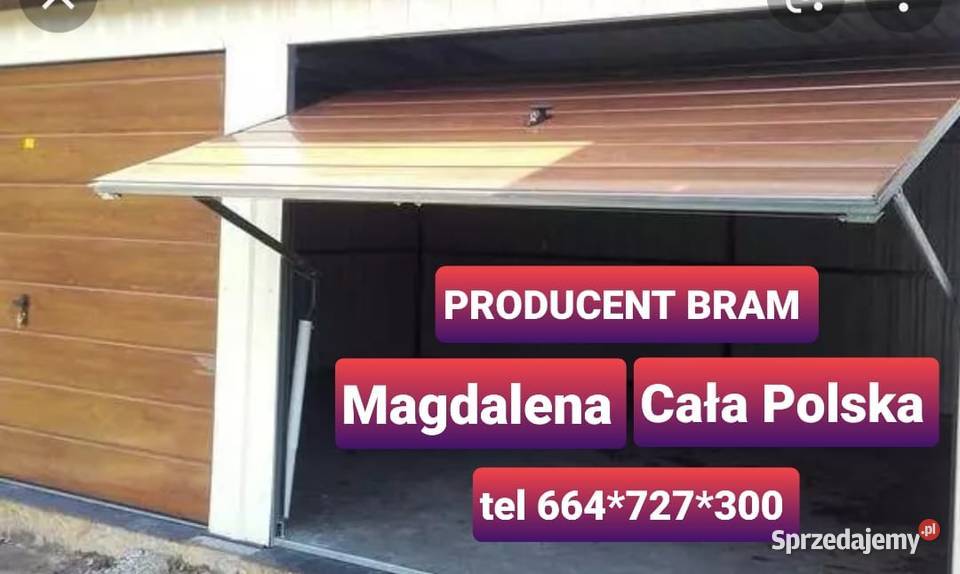 Brama garażowa uchylna dwuskrzydłowa CAŁA POLSKA Poznań