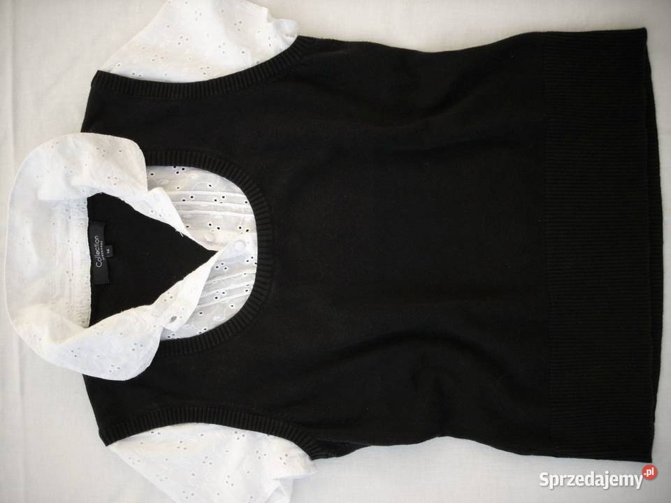 Debenhams Sweter Koszula 2w1 Czany Biały 40 42 Nowy Sącz