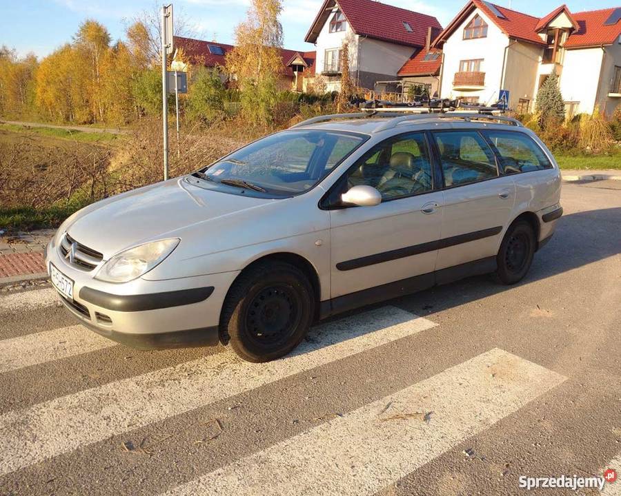 Citroen C5 20 HDI 2002 r kombi skóra klima relingi dachowe małopolskie Kraków