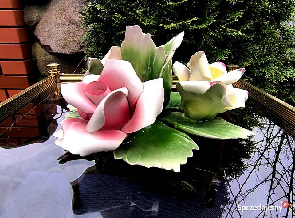 Piękny świecznik Capodimonte Made in Italia Klenica