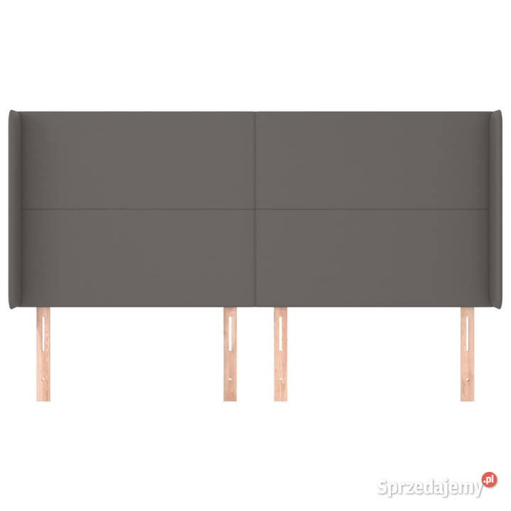 Zagłówek uszak szary 163x16x118128 sztuczna Warszawa
