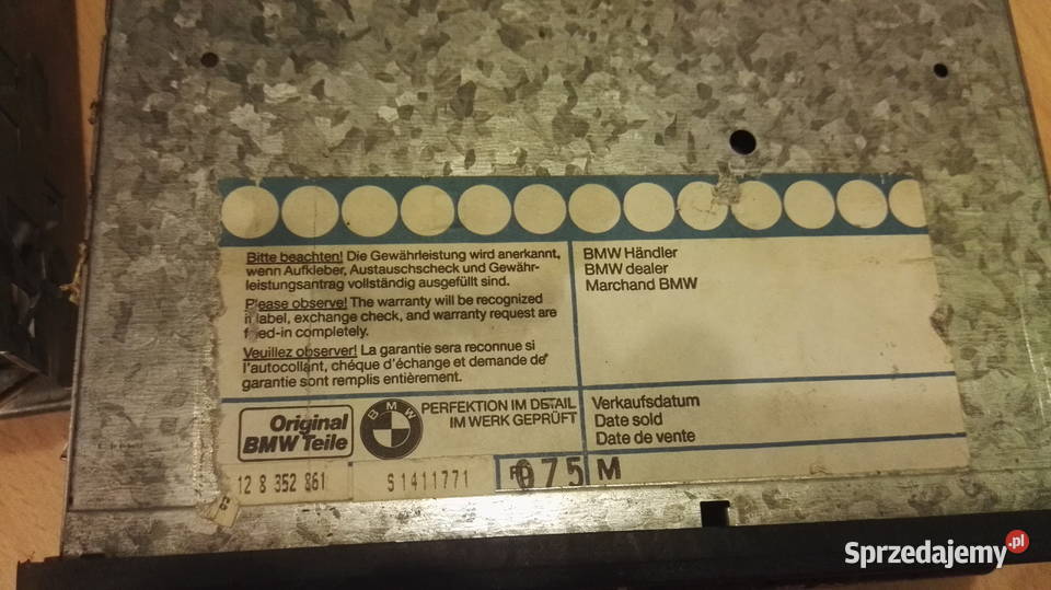 oryginalne radio bmw e36 z wersji coupe Płock