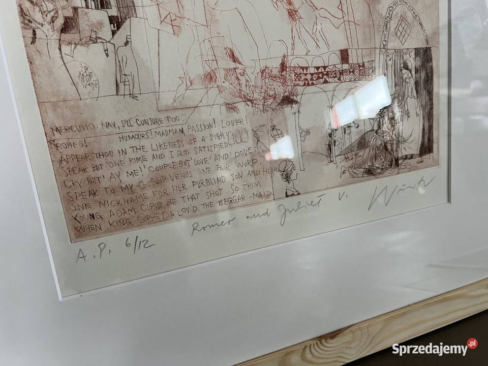 Cztery grafiki węgierskiego artysty Adam Wurtz Sztuka współczesna