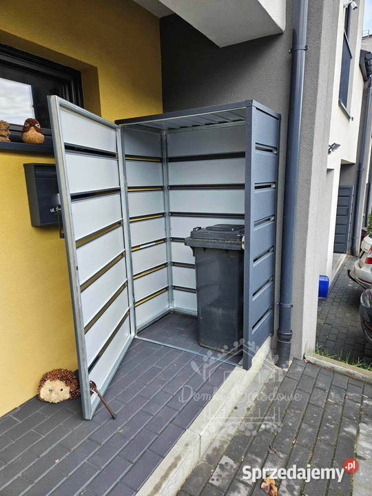 Wiata śmietnikowa dach prosty 1x05m Antracyt Bydgoszcz