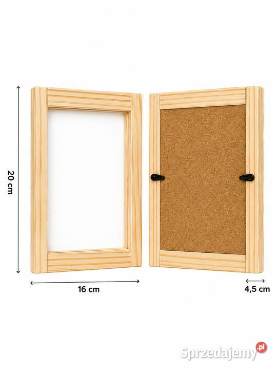 Gablotka Drewniana 3D ze Szkłem Shadow Box na Maków Podhalański