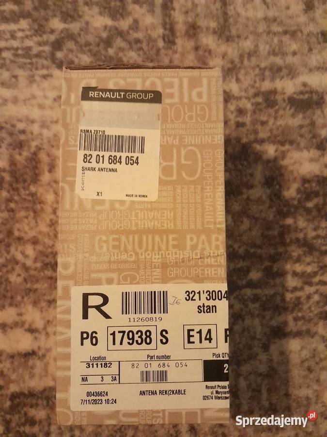 Antena Rekina OEM Renault do Megane IV i innych podlaskie sprzedam