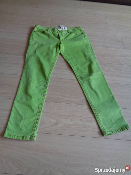 spodnie limonkowe sprzedam