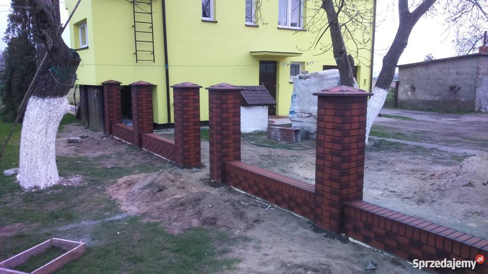 Ogrodzenia betonowe imitacja klinkieru ala