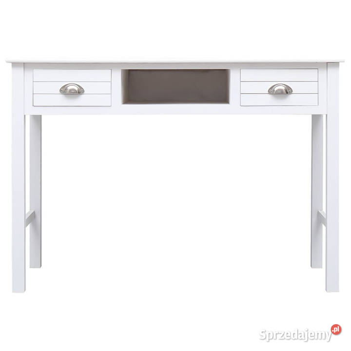 Biurko białe 108x45x76 lite drewno paulowni mazowieckie Warszawa