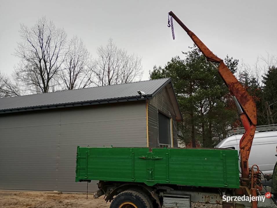 Przyczepa rolnicza wywrotka 10t z HDS Hiab nieuszkodzony