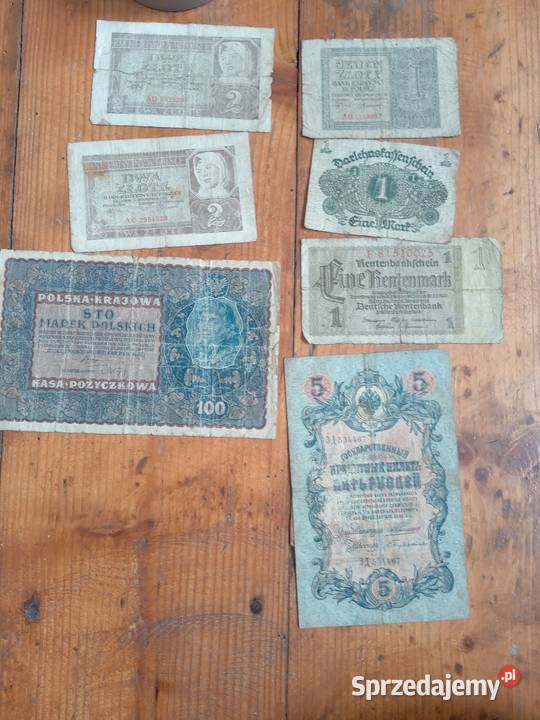 Stare banknoty przedwojnie Gdów