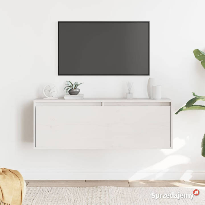Szafka ścienna biała 100x30x35 lite drewno Warszawa