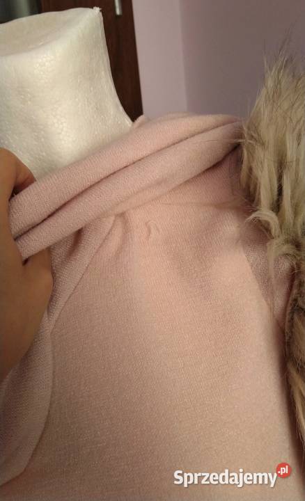 Sweterkowa sukienka pudrowy róż Paparazzi Krosno