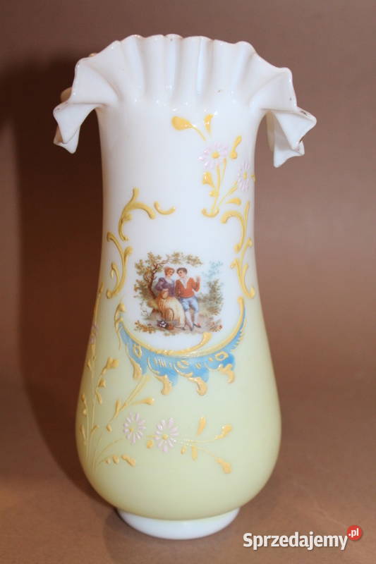 Szklany wazon w stylu rokoko 1577 sprzedam