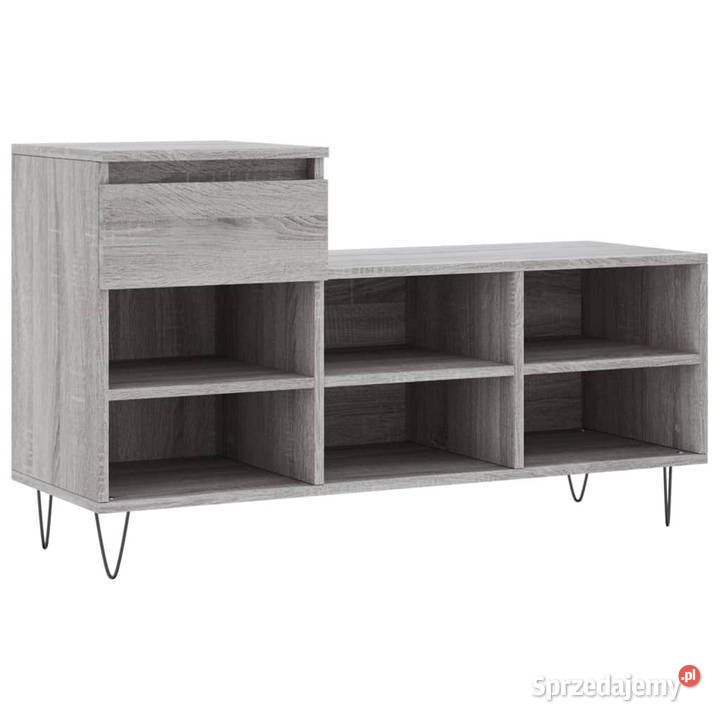 Szafka na buty szary dąb sonoma 102x36x60