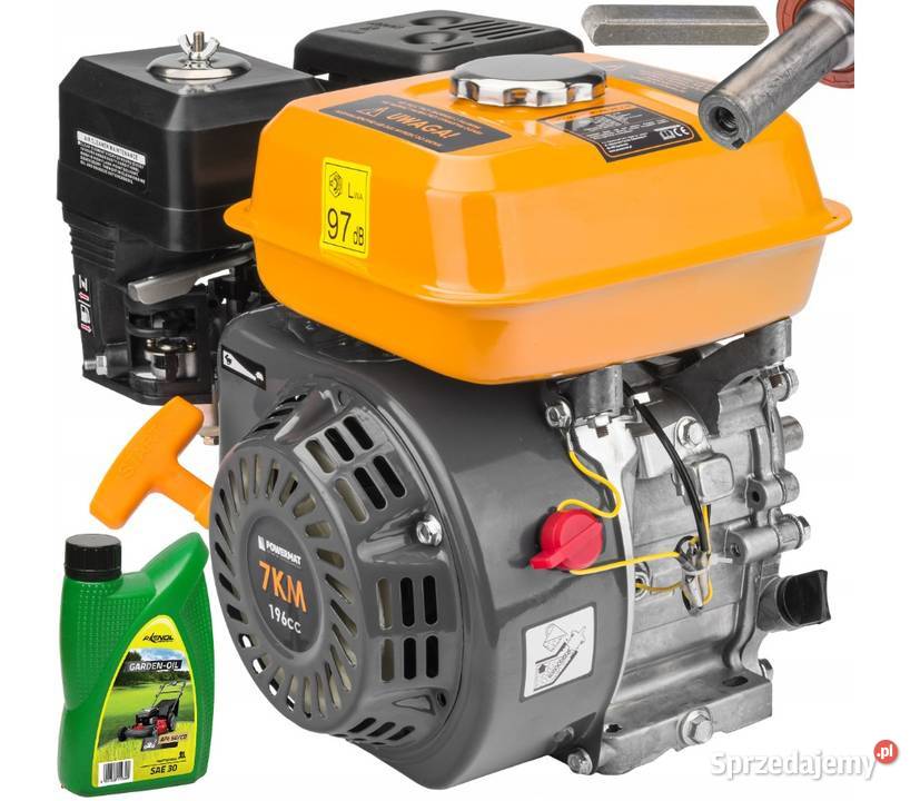 SILNIK SPALINOWY GX160 OHV 7 WAŁEK 19MM OLEJ śląskie Katowice sprzedam