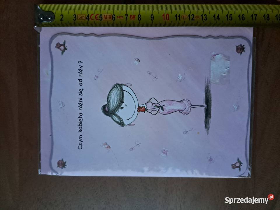 Kartka z kopertą Różowa Czym kobieta różni się mazowieckie