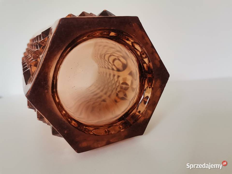 Stary duży ciężki wazon Ćwieki szkło Ząbkowice Katowice sprzedam