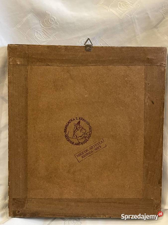 Nikifor Krynicki Rynek w Muszynie pastel Malarstwo małopolskie Kraków