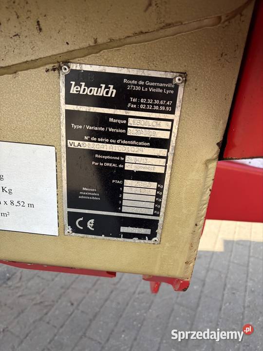 Rozrzutnik obornika Le Boulch Goliath 132 własna Nawożenie mazowieckie