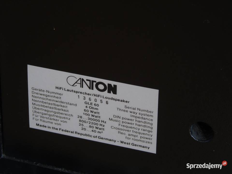Kolumny Canton GLE60 świetne stereo DOSTAWA