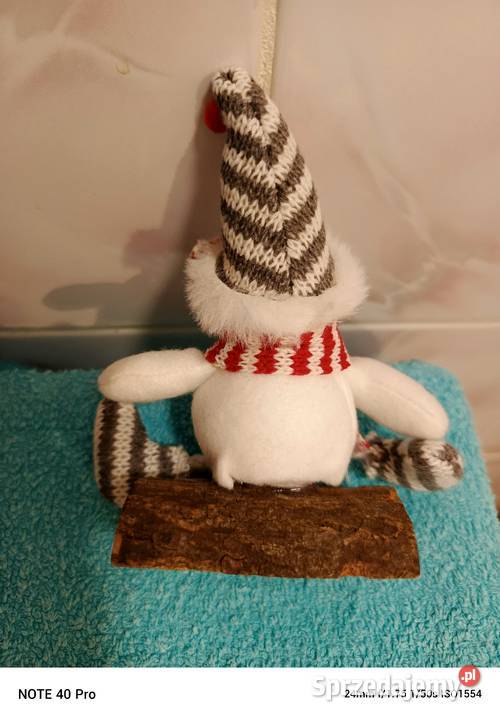 dekoracja świąteczna bałwanek wielokolorowy Łódź