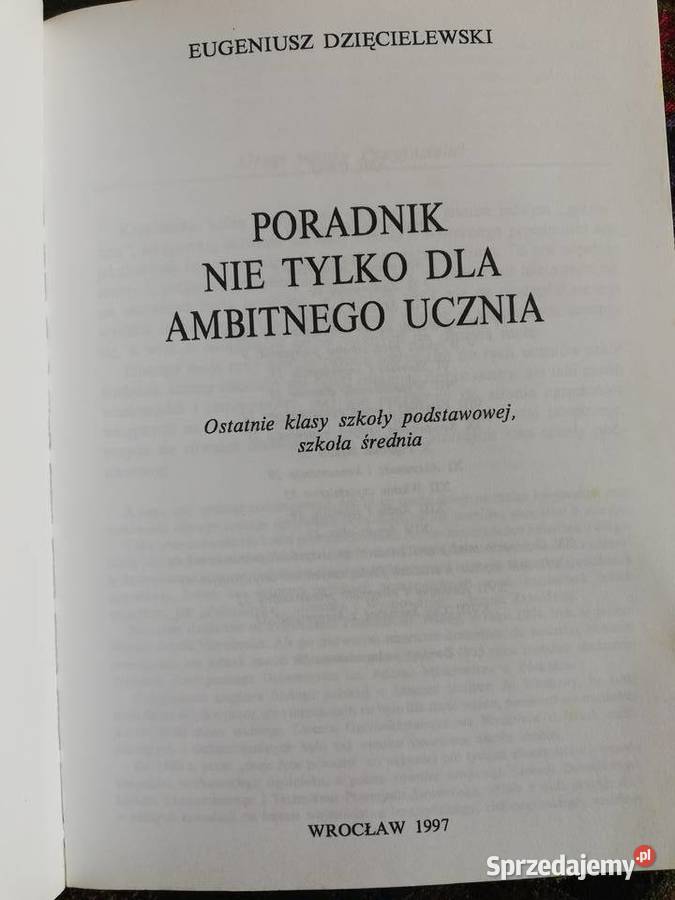 Poradnik nie ambitnego ucznia E Dzięcielewski