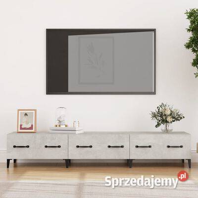 vidaXL Szafka pod TV szarość betonu 150x345x30 Warszawa sprzedam