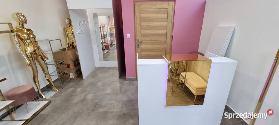 Lada recepcyjna Recepcja Loko Gold Złote Lustro Będzin